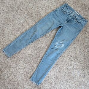 Levi's Light Blue Distressed Skinny Jeans